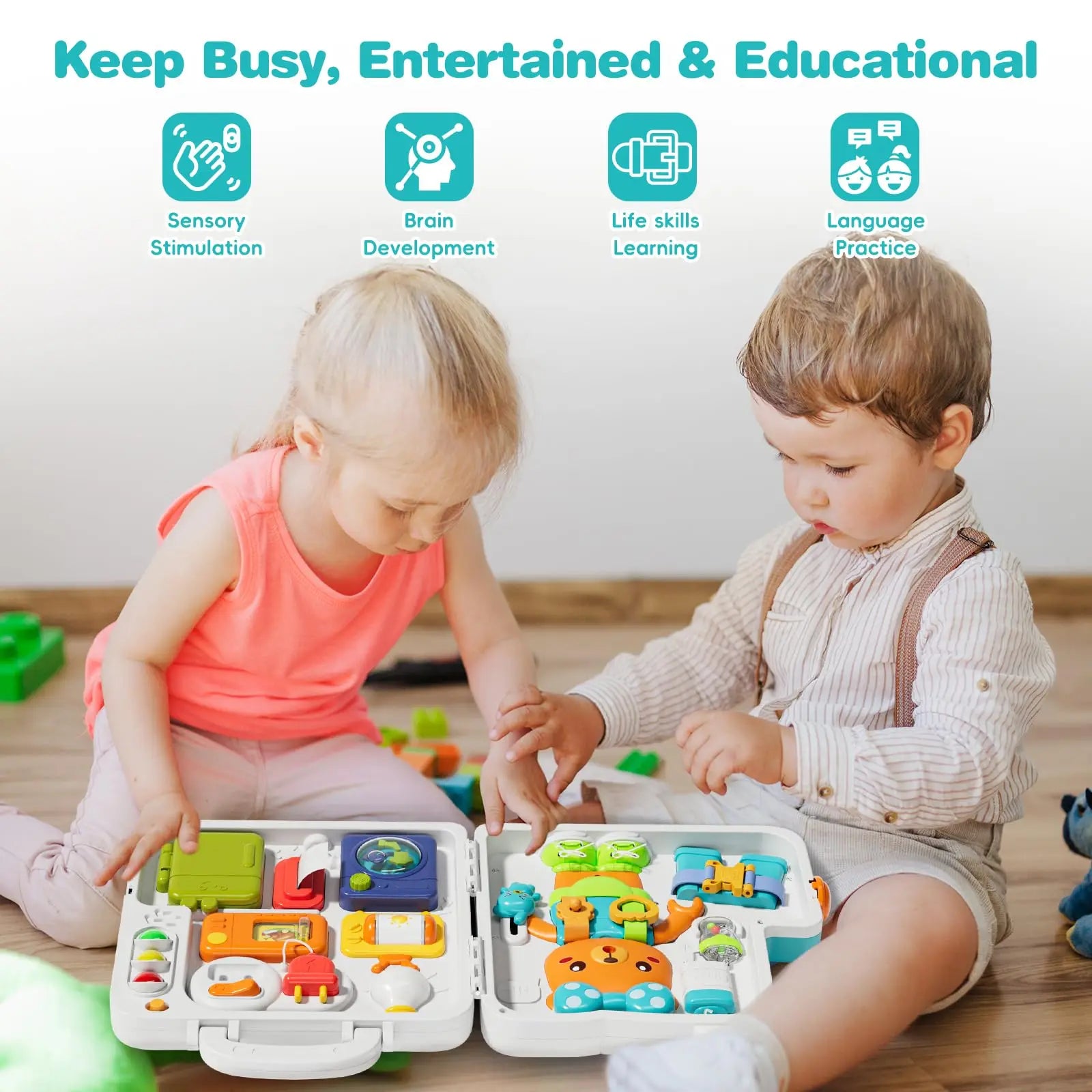 Toddler Musical Busy Board Learning Toy