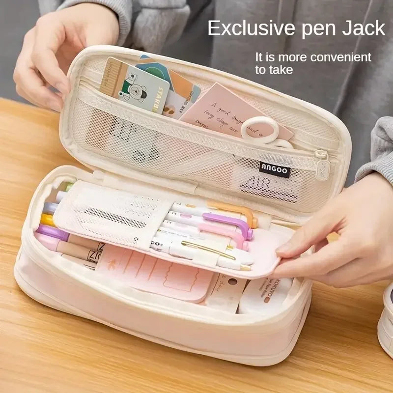 Retractable Pencil Case Large Capacity Box