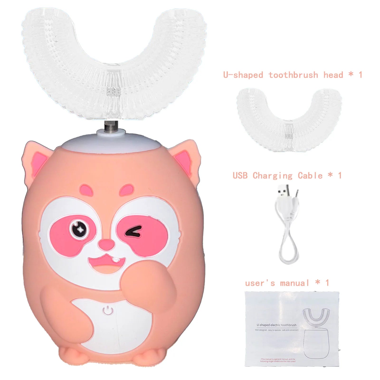 Cartoon U-Shaped Toothbrush for Kids