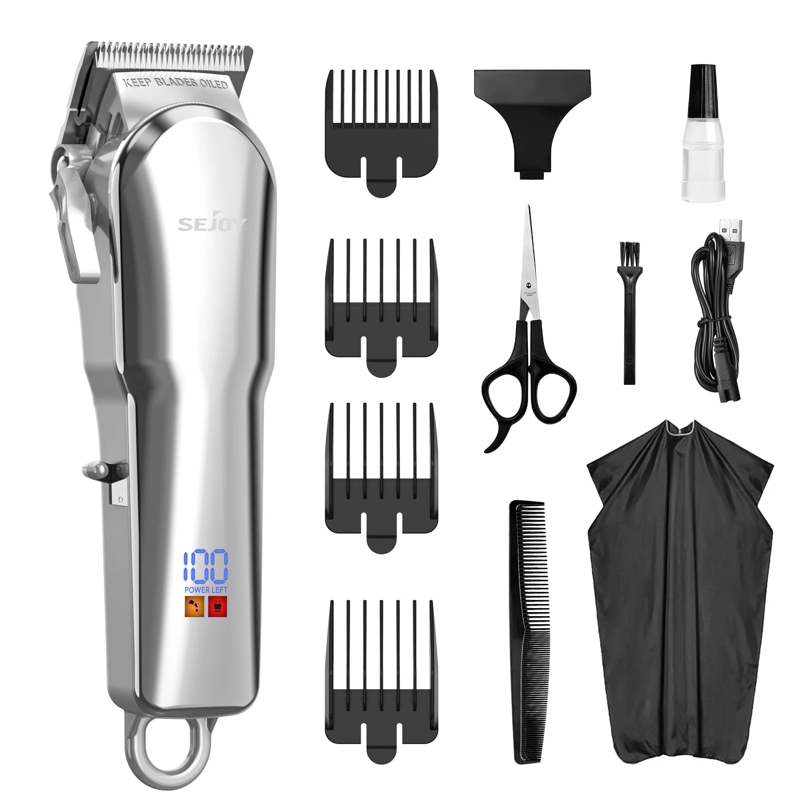 Sejoy Pro Cordless Hair Clipper Kit