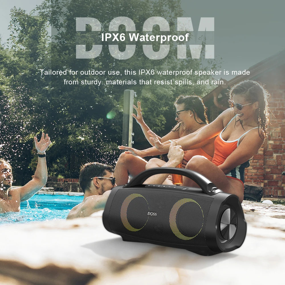DOSS 100W Portable Bluetooth Waterproof Speaker