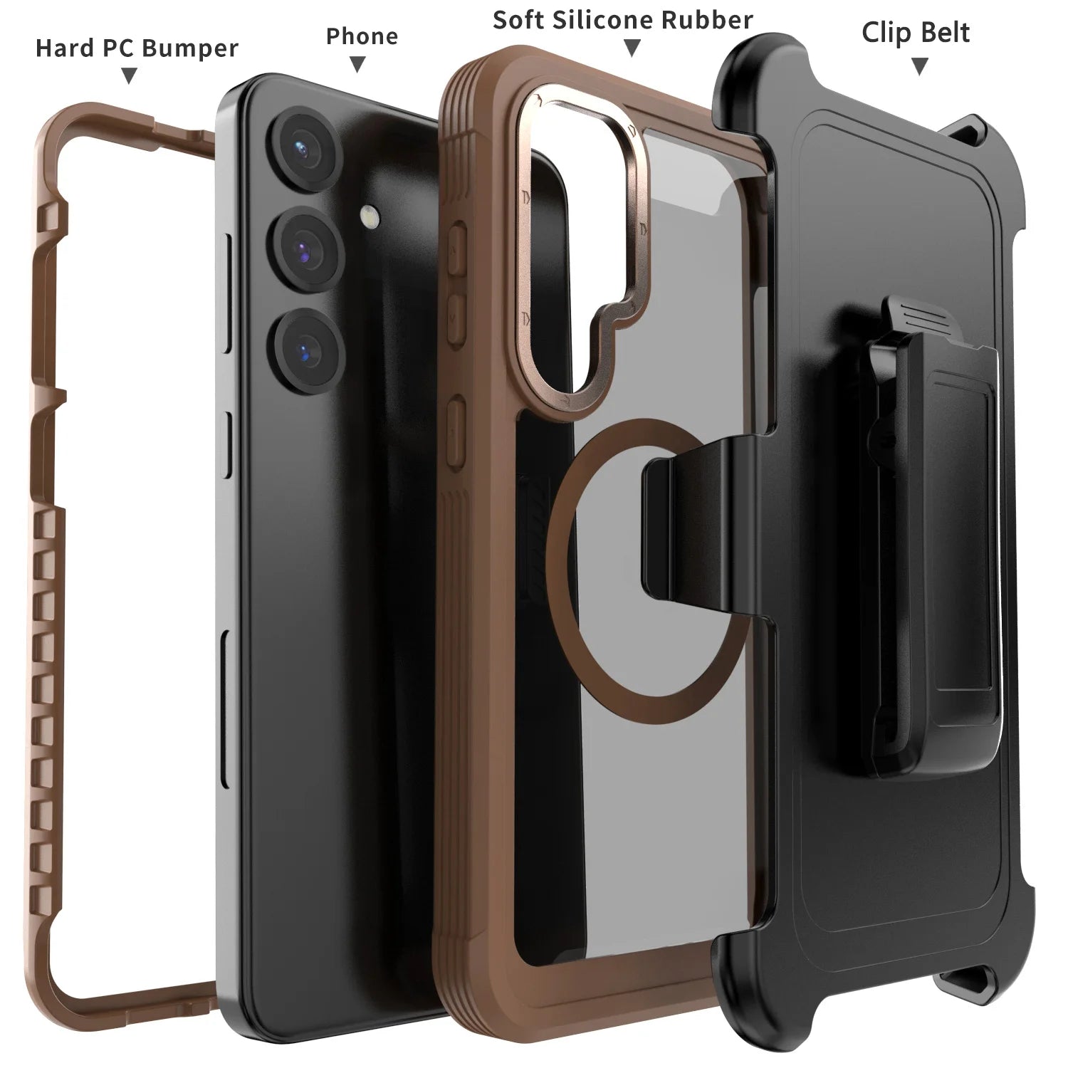 Galaxy S24 Rugged Case with Belt Clip