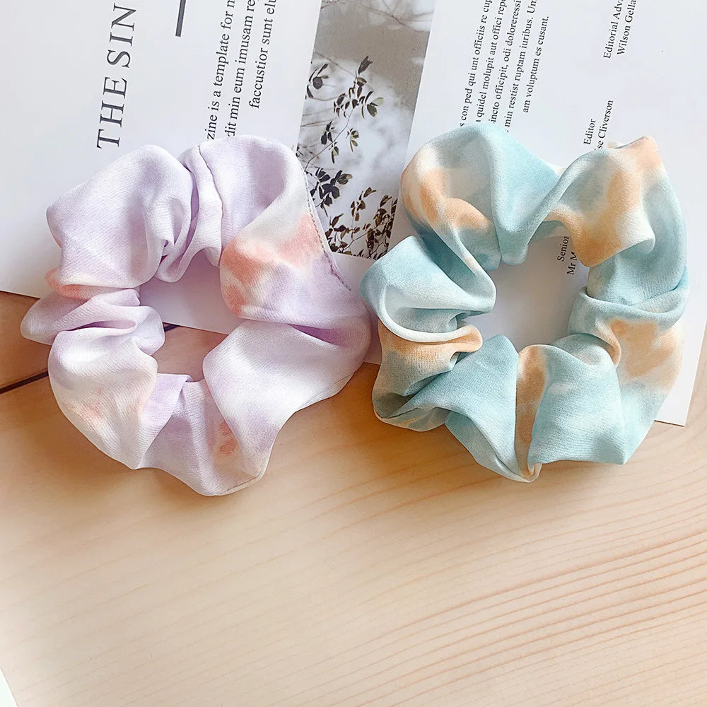 Bright Silk Scrunchie Set – 4PCS