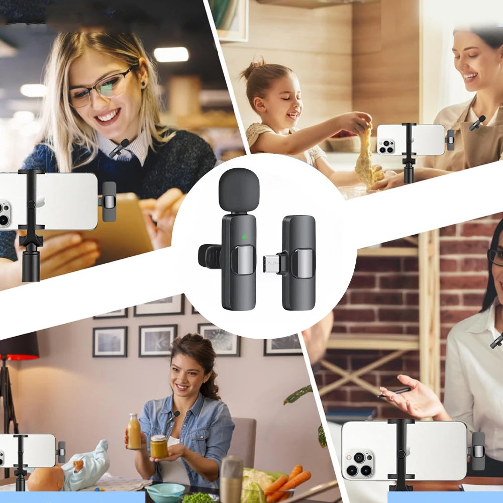 Wireless Lavalier Mic for iPhone & PC