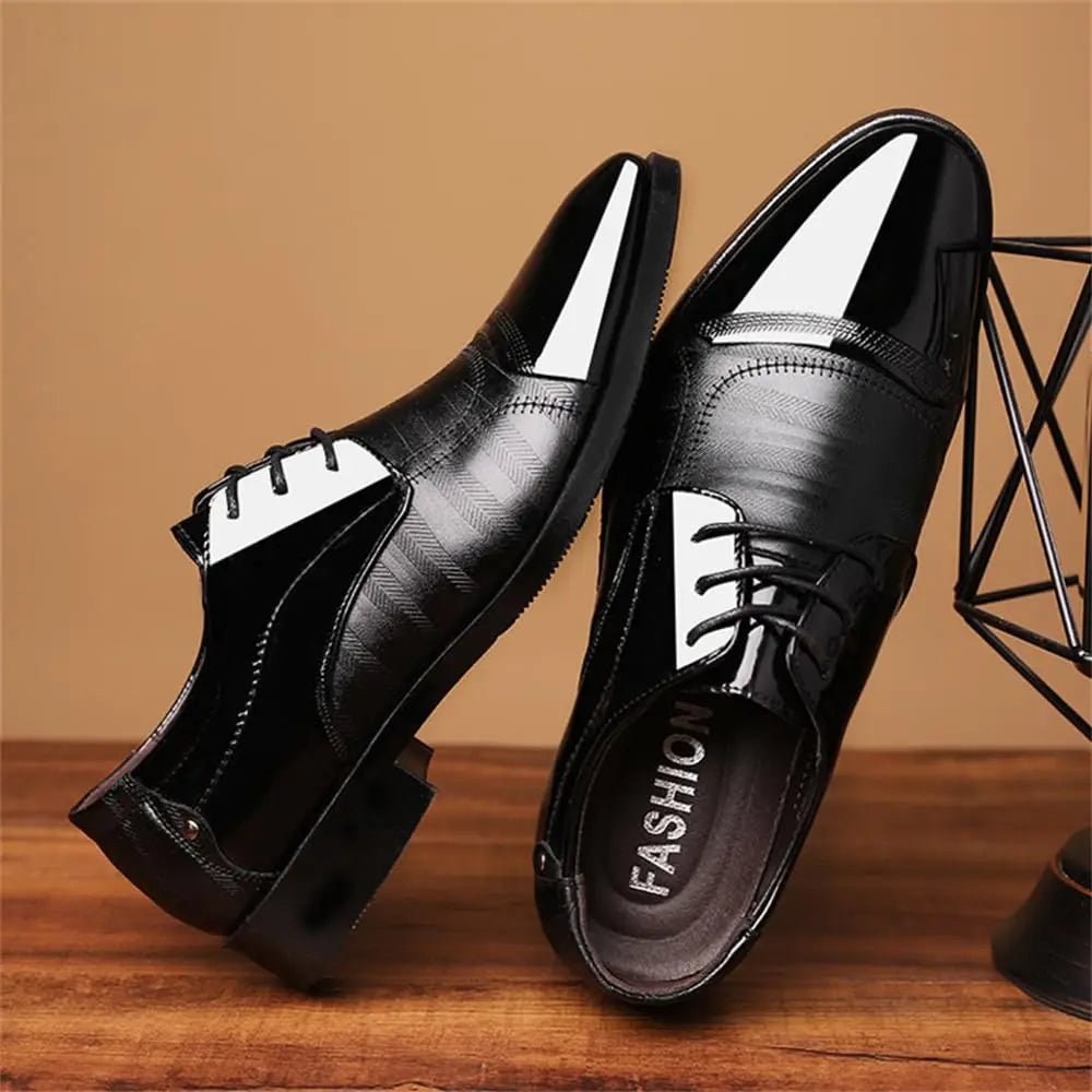 Men’s Patent Leather Business Oxfords