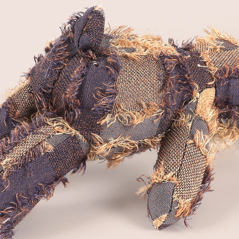 Squeaky Plush Bear Dog Toy Durable Fun