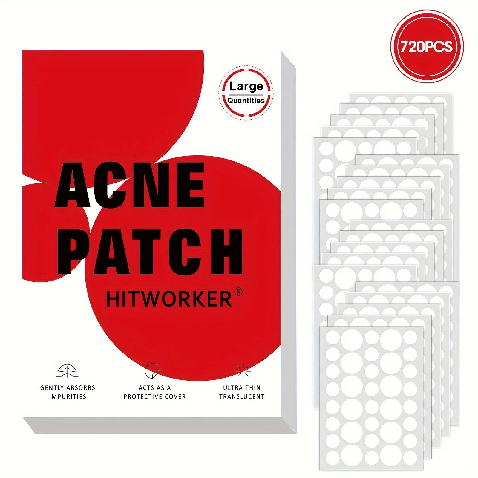 720PCS Tea Tree Acne Patches Invisible