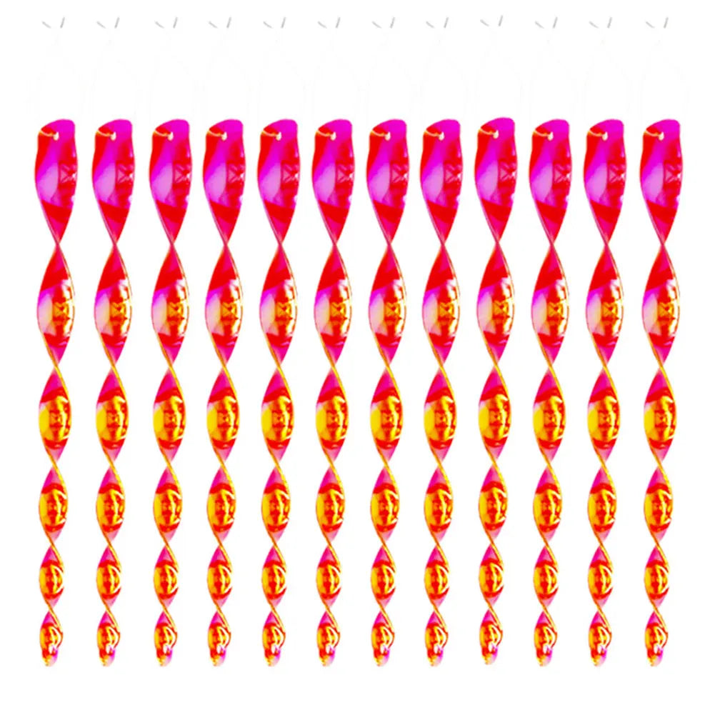 Reflective Spiral Bird Repeller Rods 12pcs