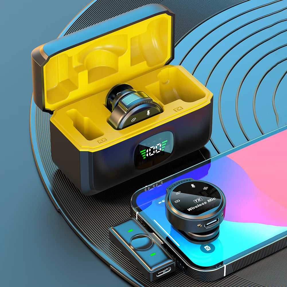 Wireless Lavalier Mic Noise Cancelling 164ft