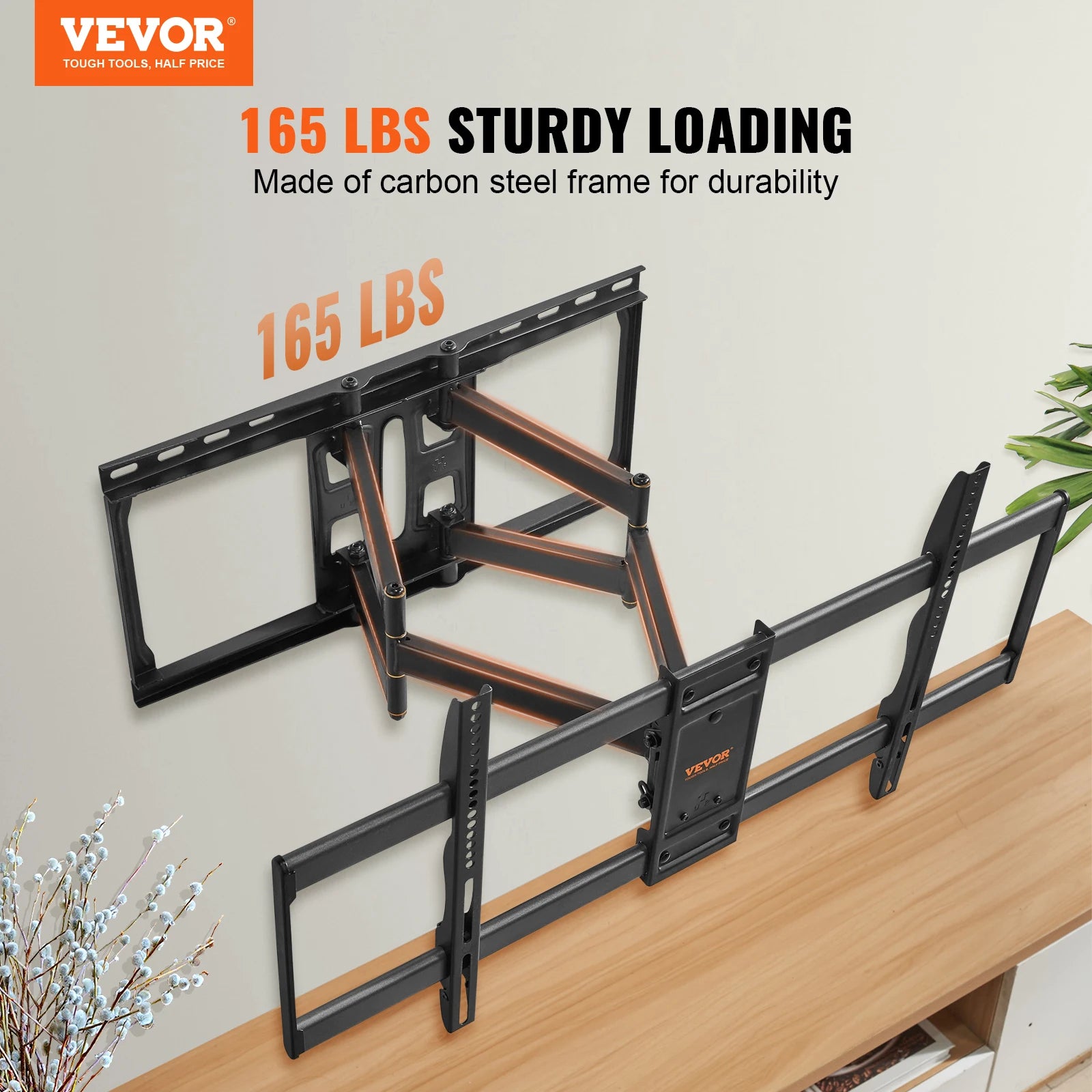 VEVOR Full Motion TV Wall Mount 26-90