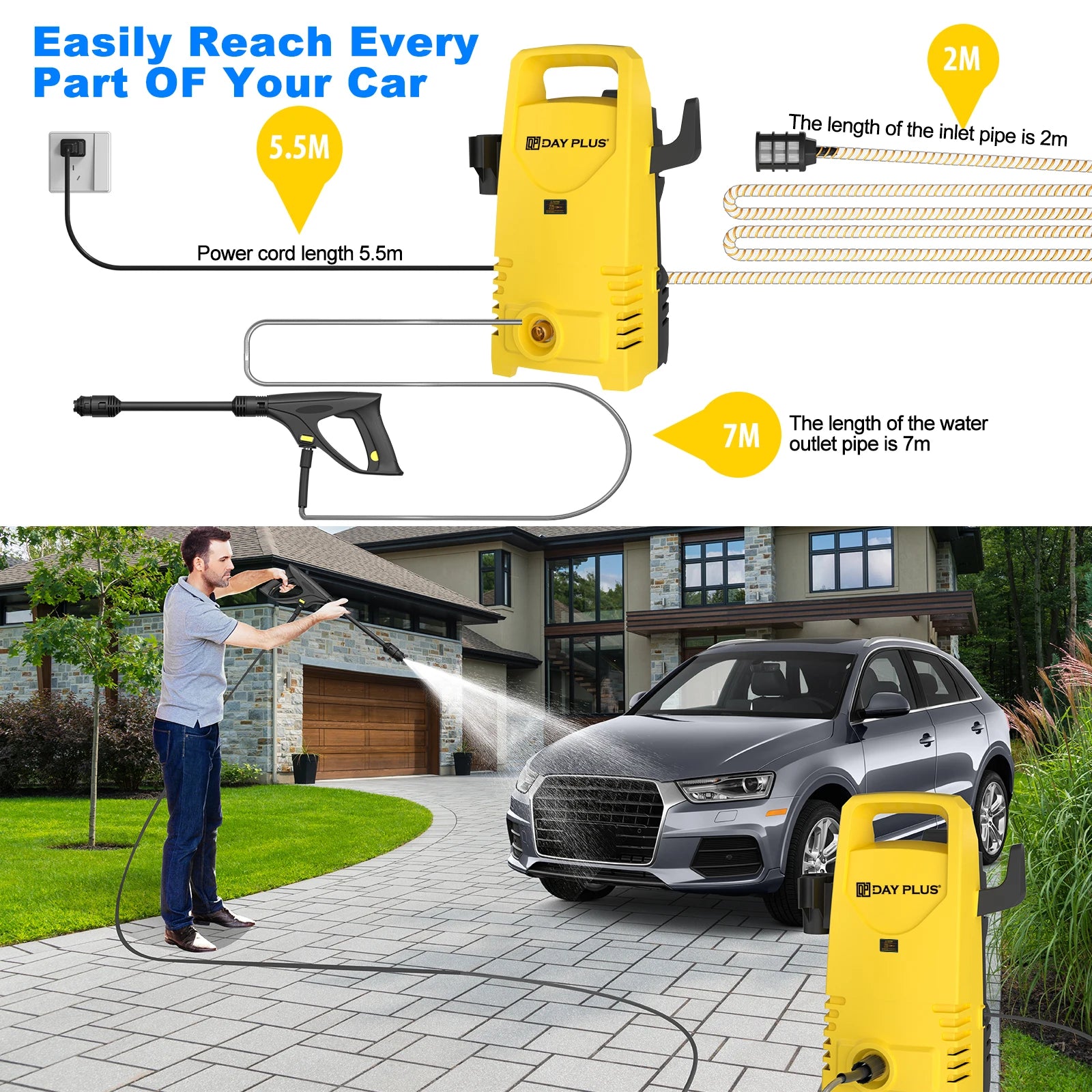 Electric Portable High Pressure Washer