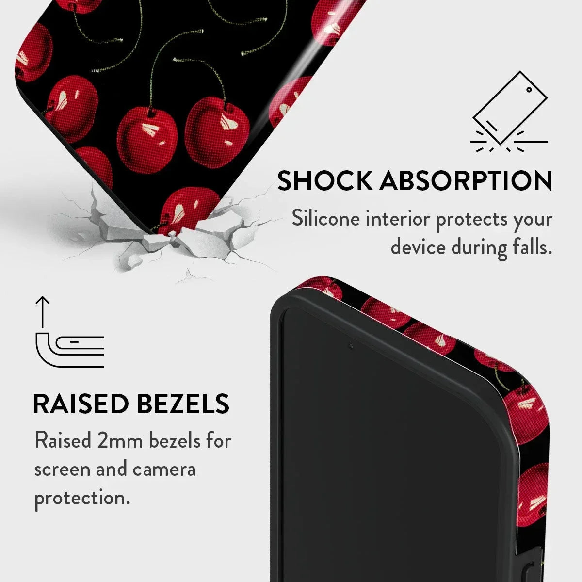 Black Cherry Magnetic iPhone Case