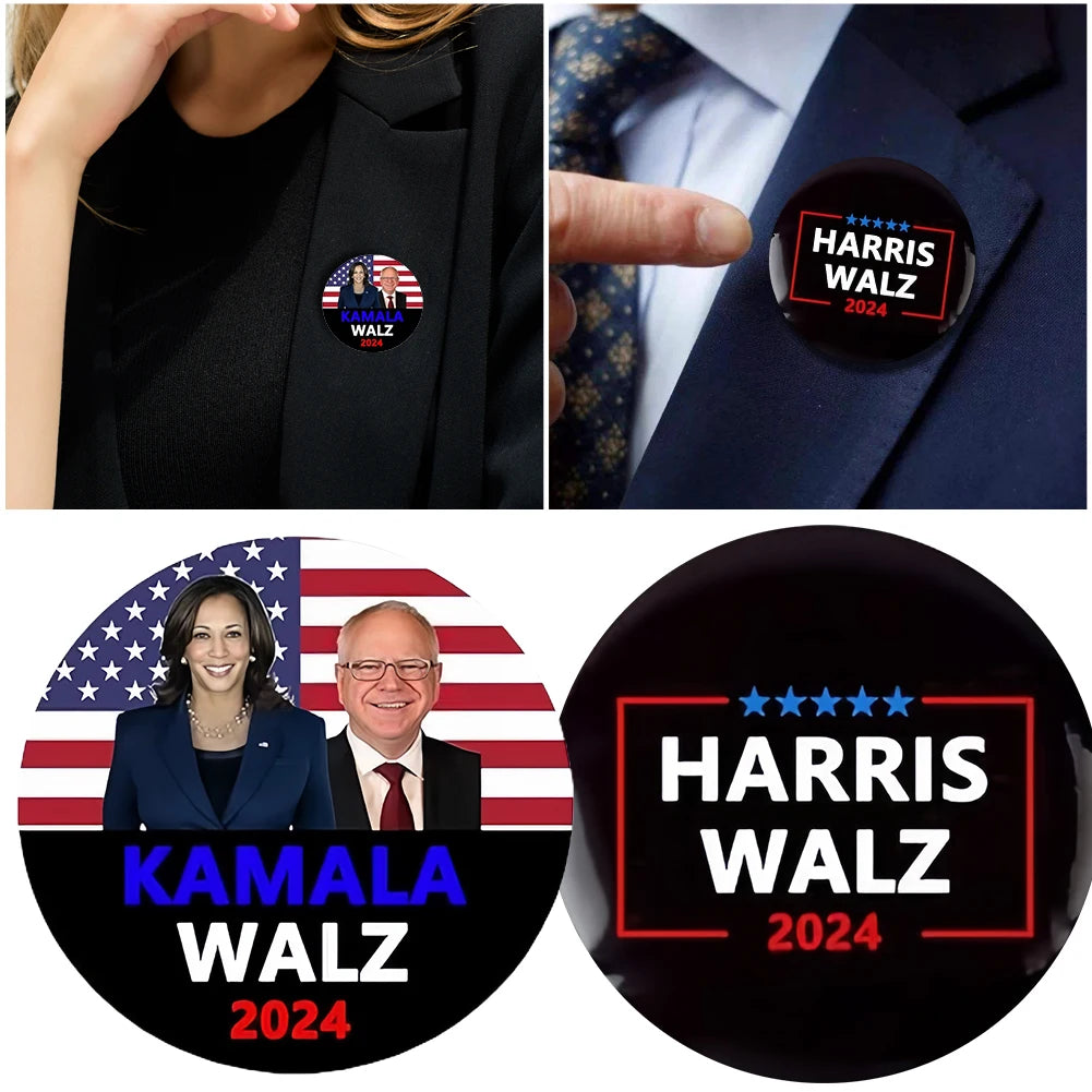 Harris Walz 2024 President Pin Brooch