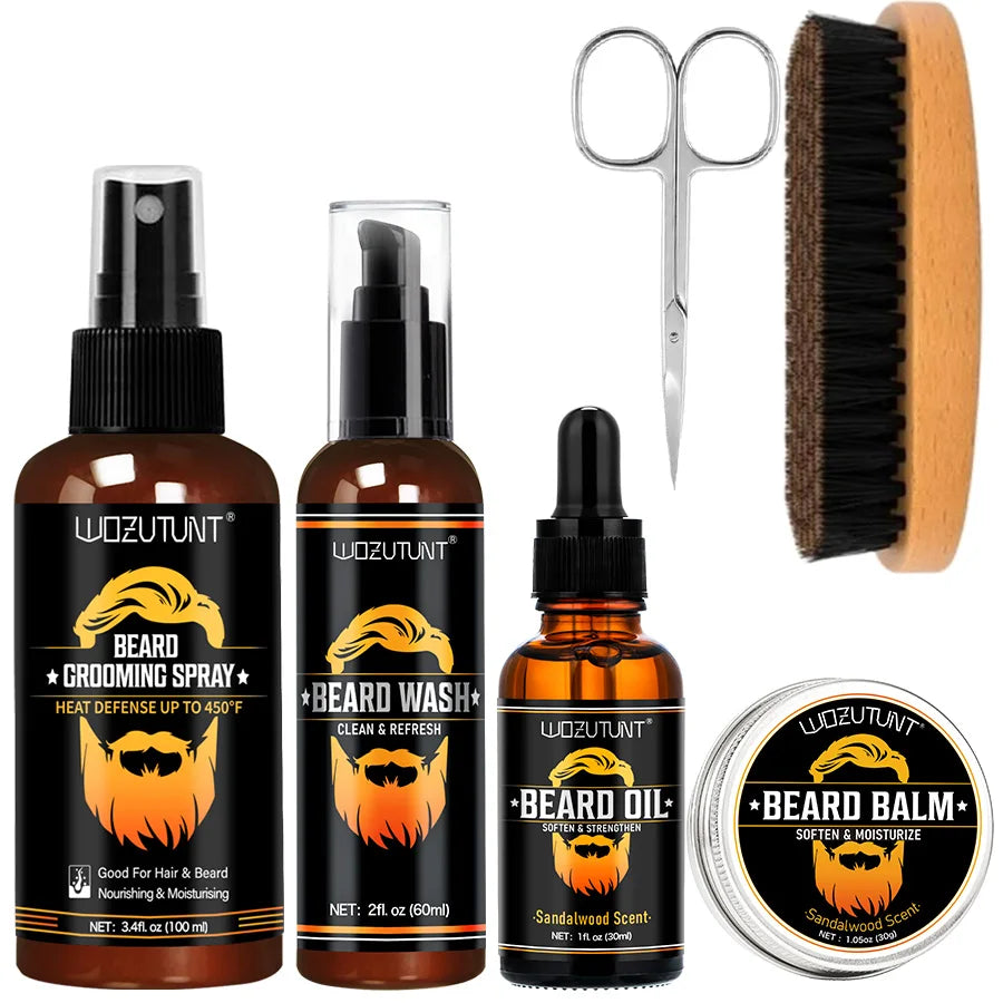 Men’s Facial Hair Care Spray & Beard BalmFacial hair care