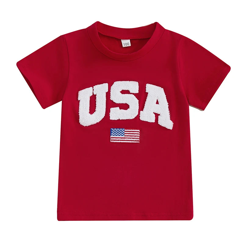 Patriotic USA Flag Kids T-Shirt