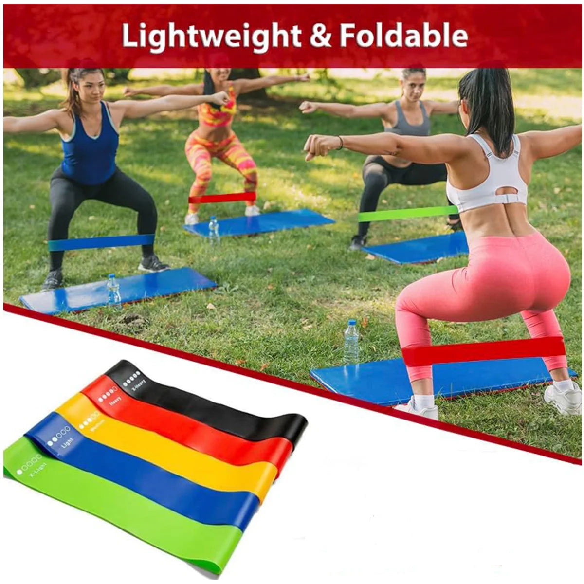 Yoga Ring & Resistance Band Set
