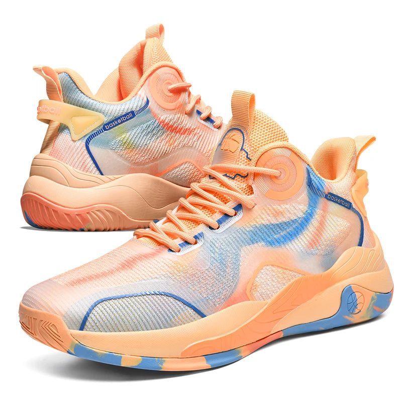 Men's Mid Basketball Shoes Non-Slip