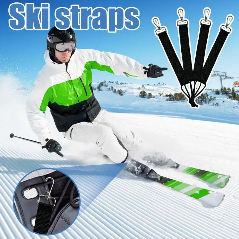 4pcs Snowboard Binding Straps Set