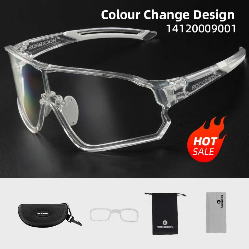 ROCKBROS Photochromic Cycling Glasses UV400