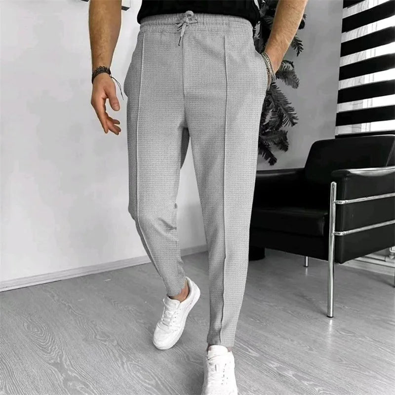 Men’s Casual Drawstring Pants with Pockets