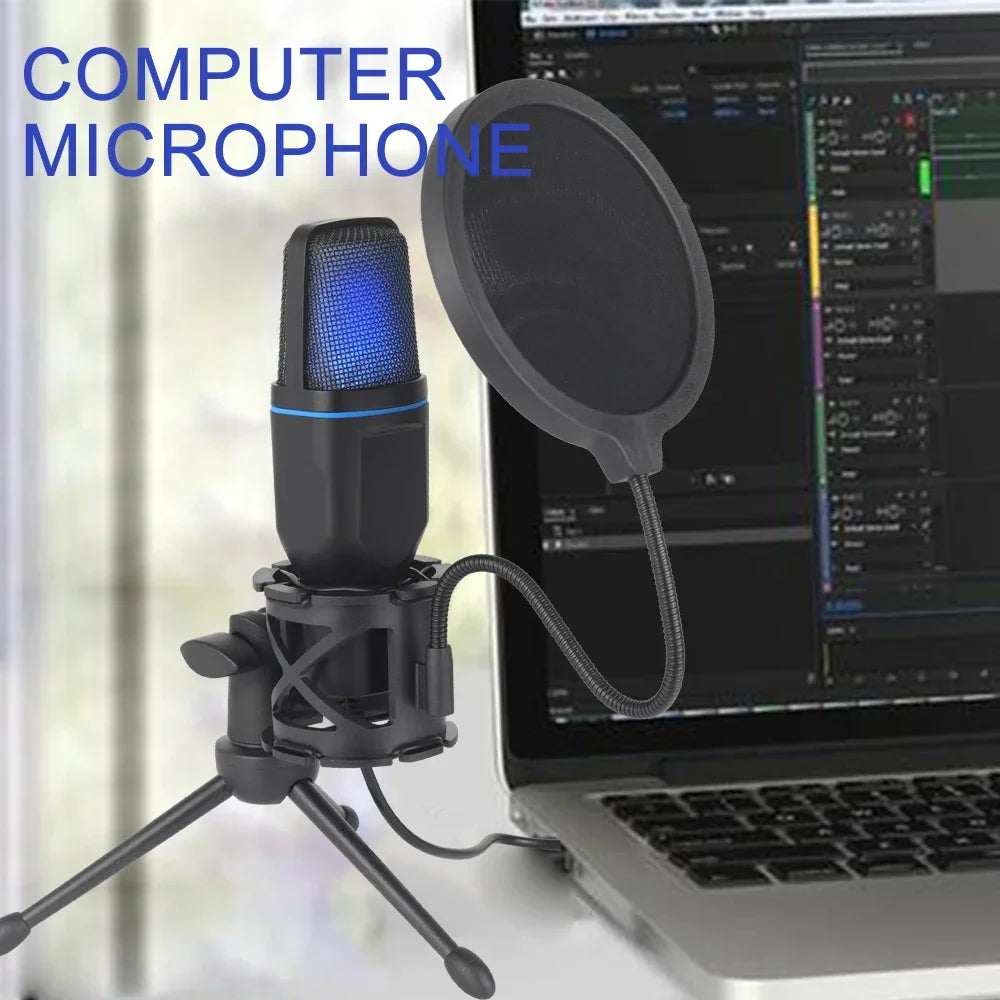 RGB USB Condenser Gaming Microphone
