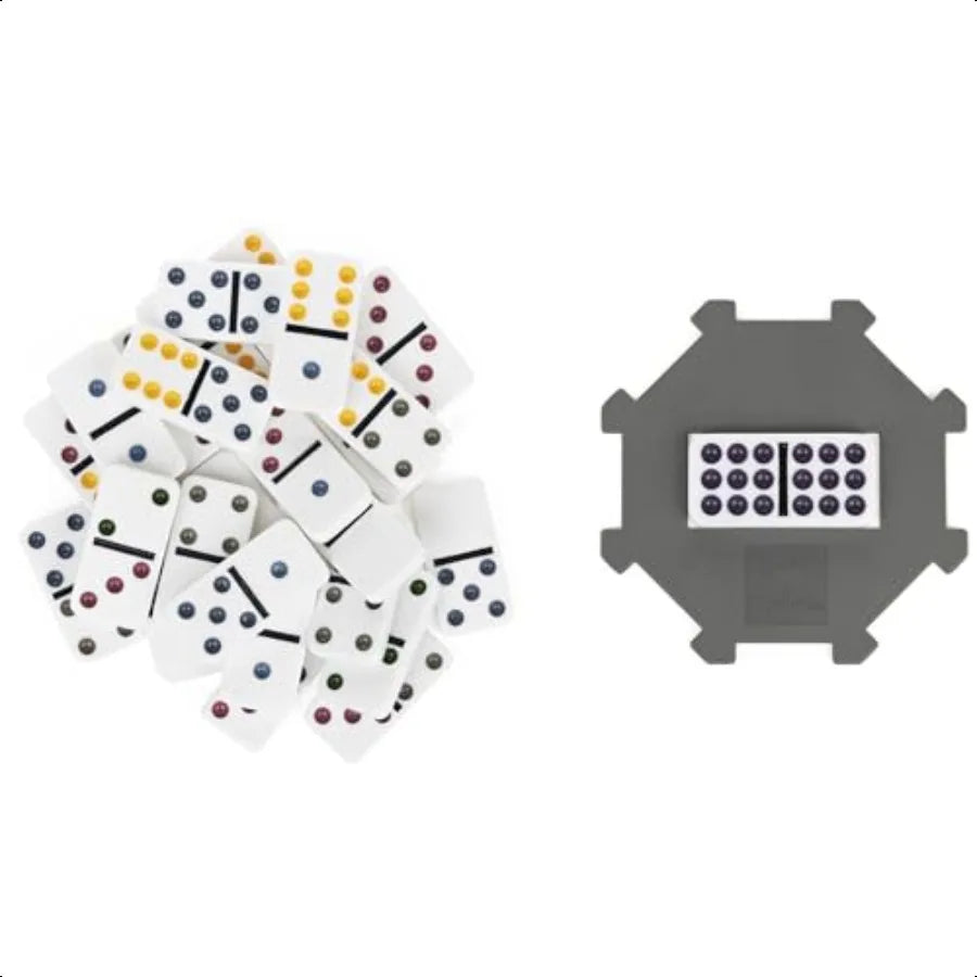 Cardinal Double Nine Dominoes Set Tin