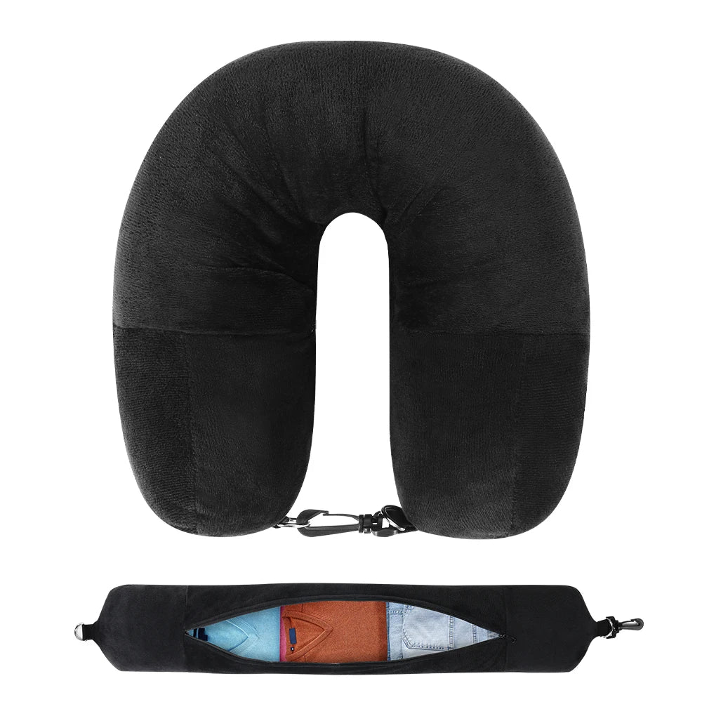 Fillable Travel Neck Pillow – Velvet