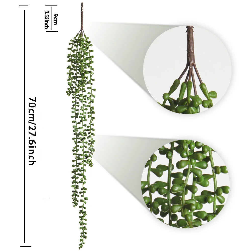 Hanging Faux Succulent Vine for Wall Decor