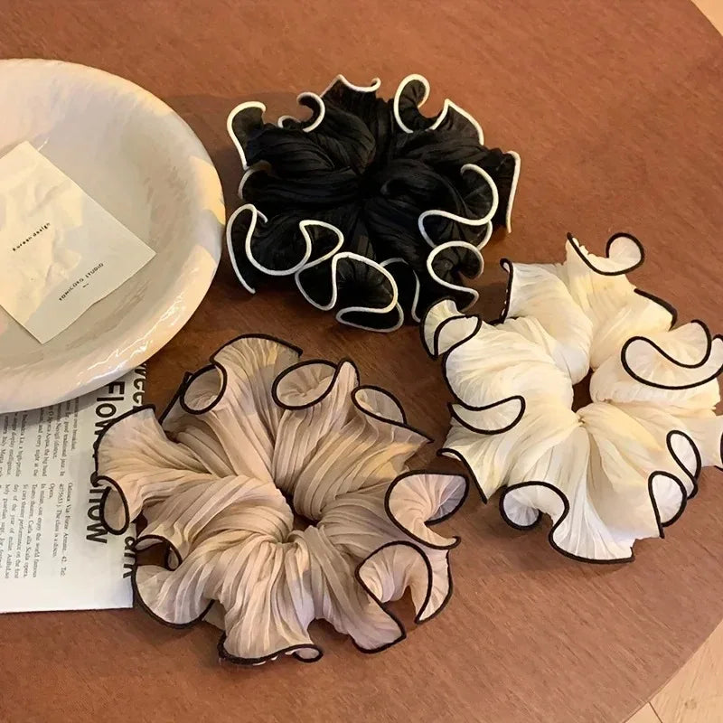 Korean Retro Oversize Chiffon Scrunchies