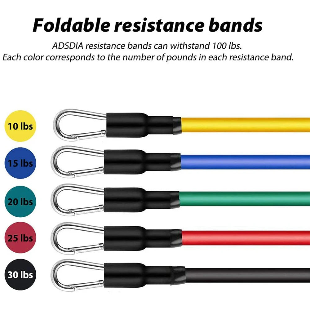 11PCS Resistance Bands for Fitness