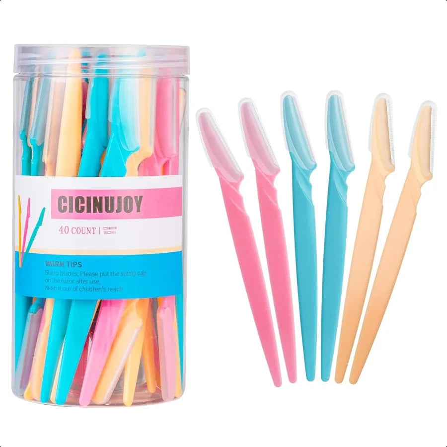 Eyebrow & Face Razor Kit – 40pcs