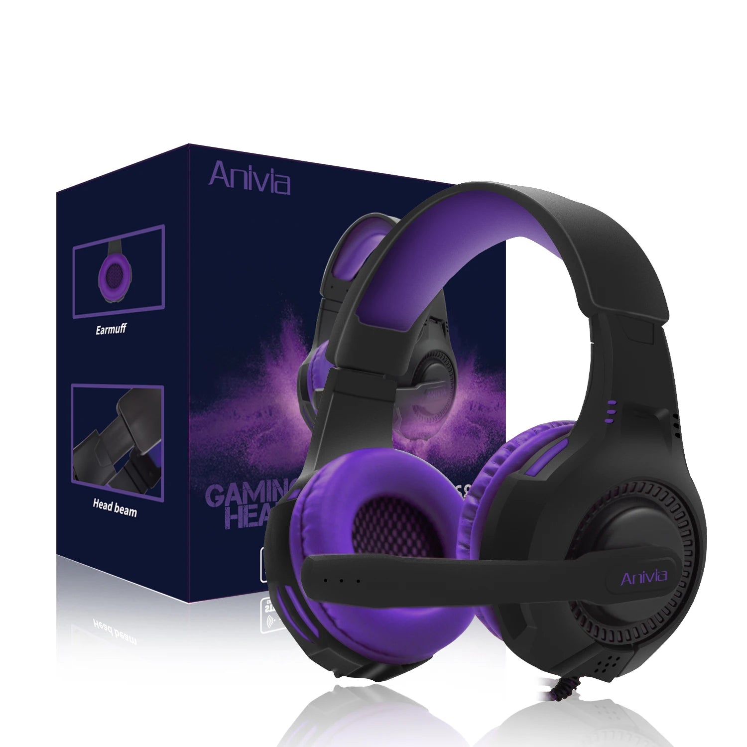 Wired Gaming Headset with Mic & Volume Control