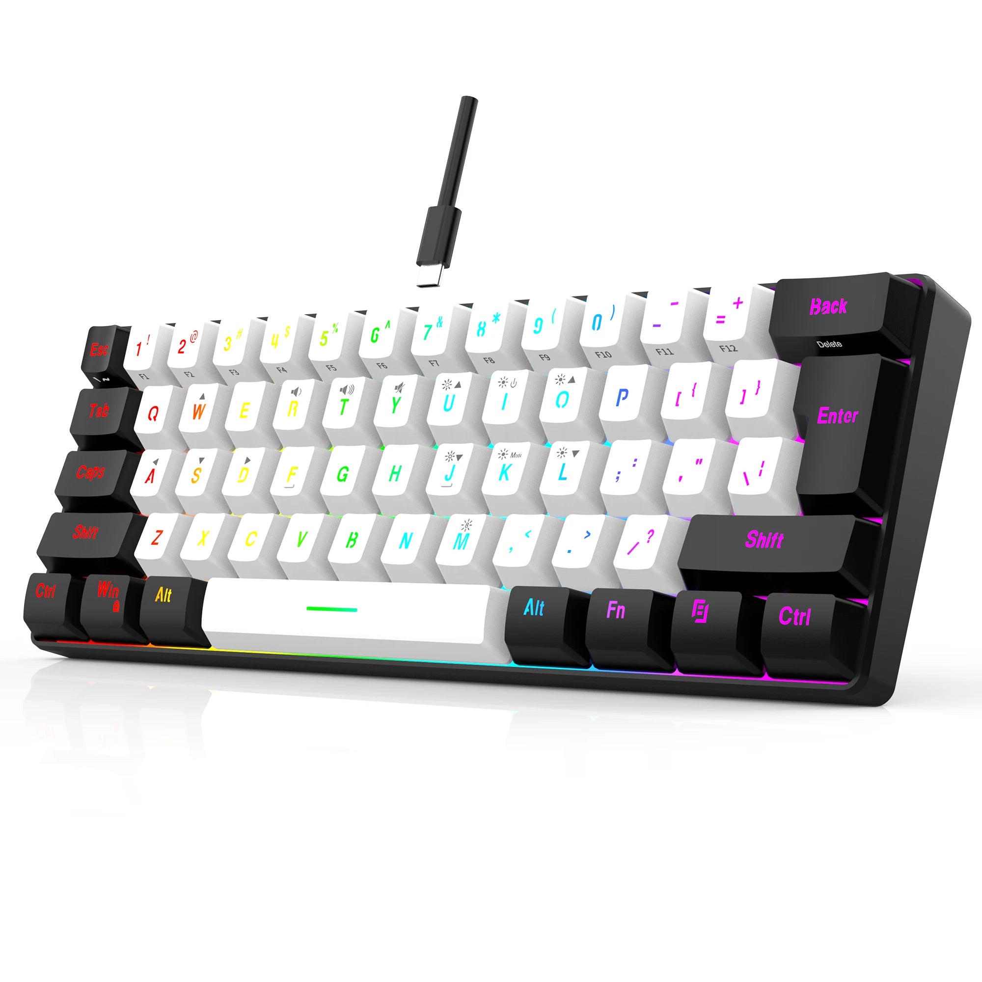 60% RGB Wired Gaming Keyboard Compact