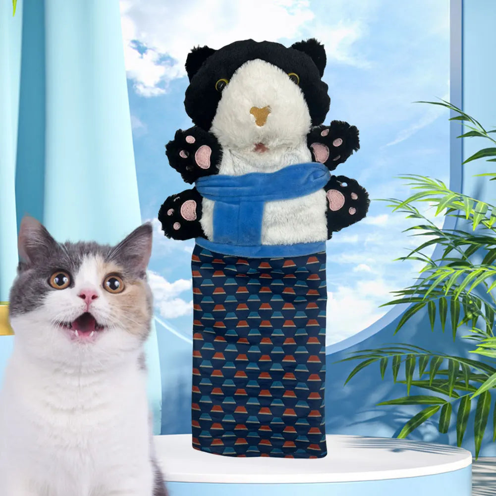 Cat Wrestler Puppet Stuffed Toy Set