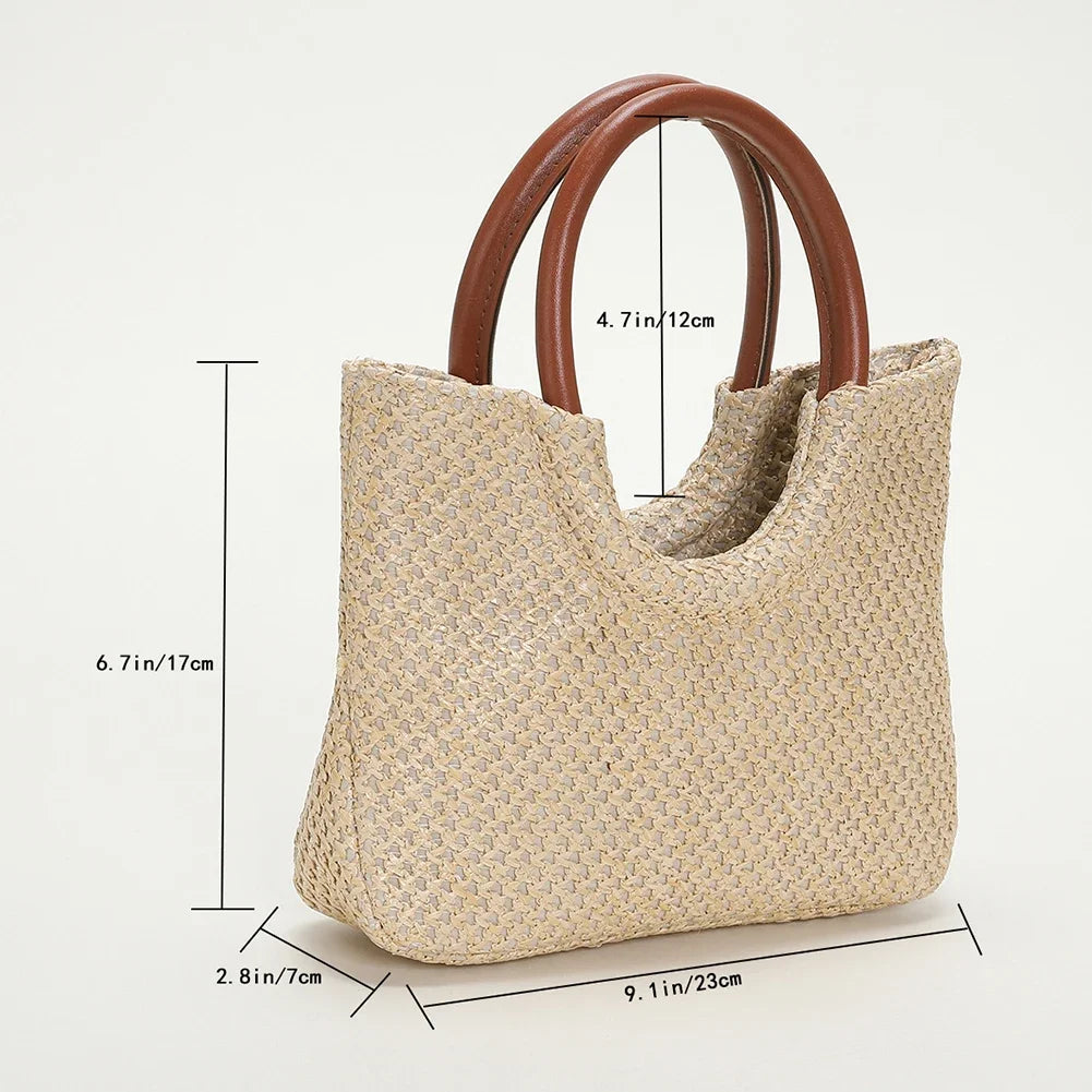 Women’s Large Straw Summer Shopping Bag