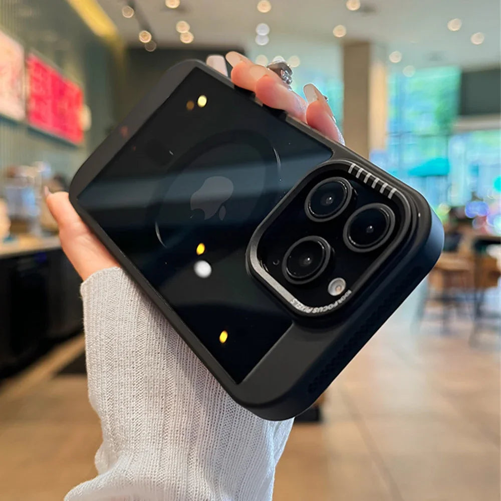 Luxury Clear MagSafe Heat Frame Case