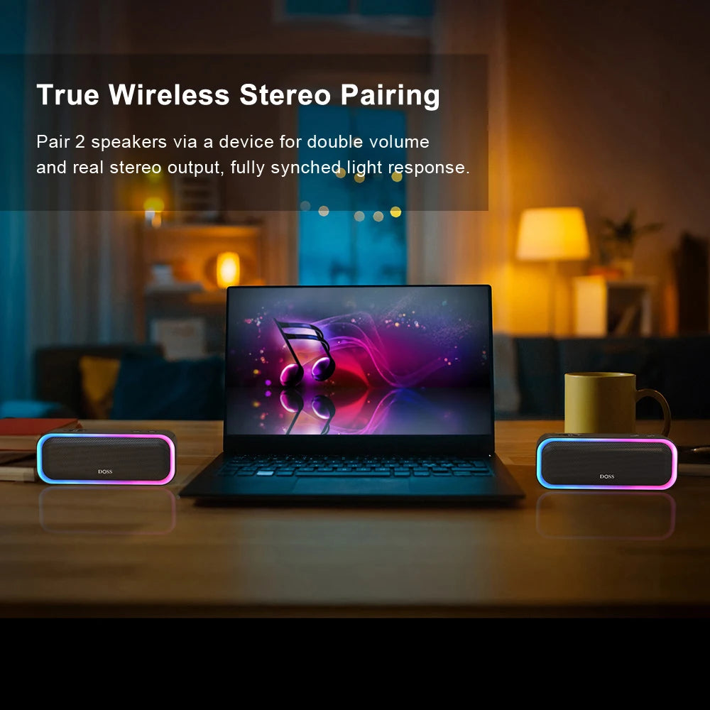 DOSS Bluetooth 5.0 Speaker 20W Waterproof