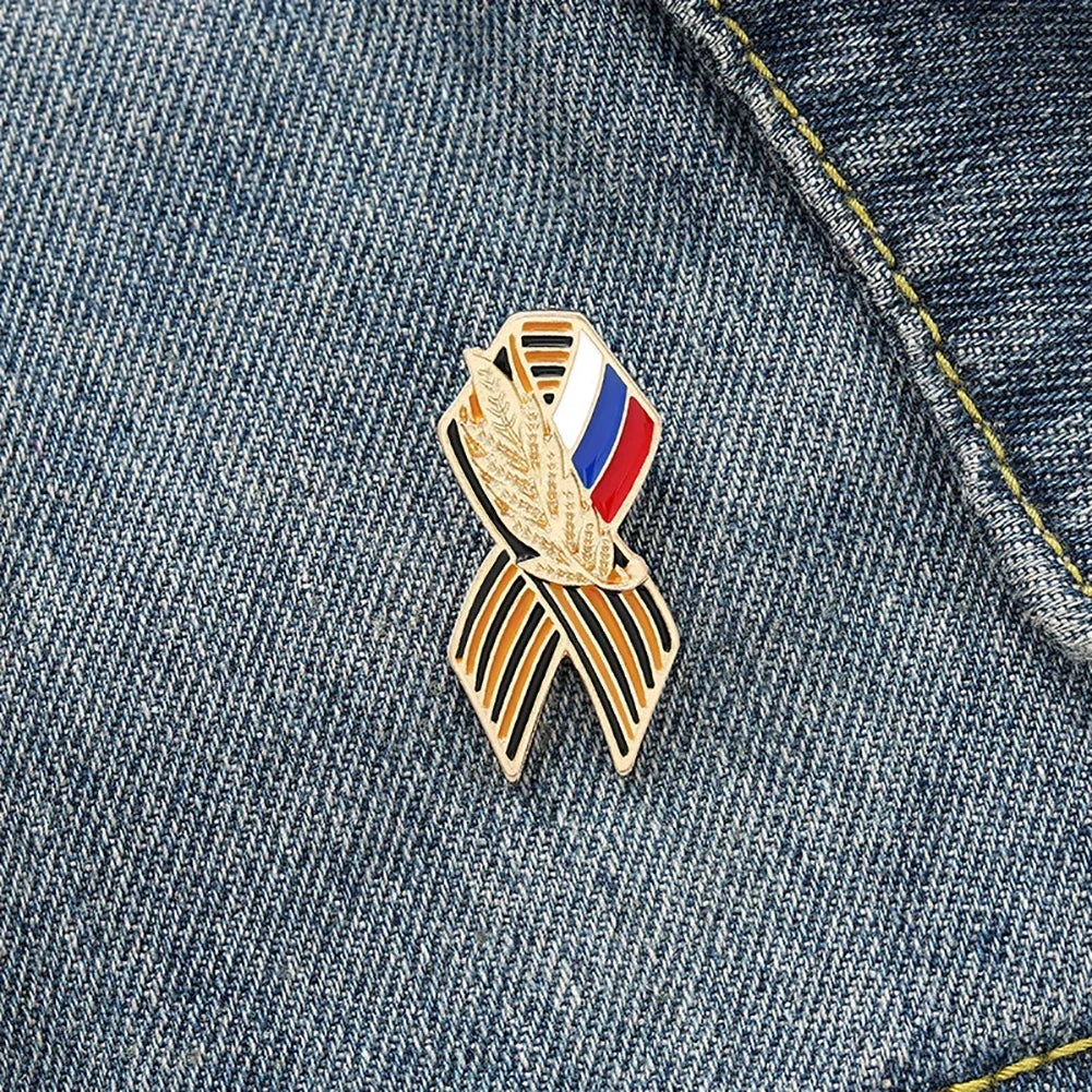 Russian Flag Saint Victory Day Lapel Pin
