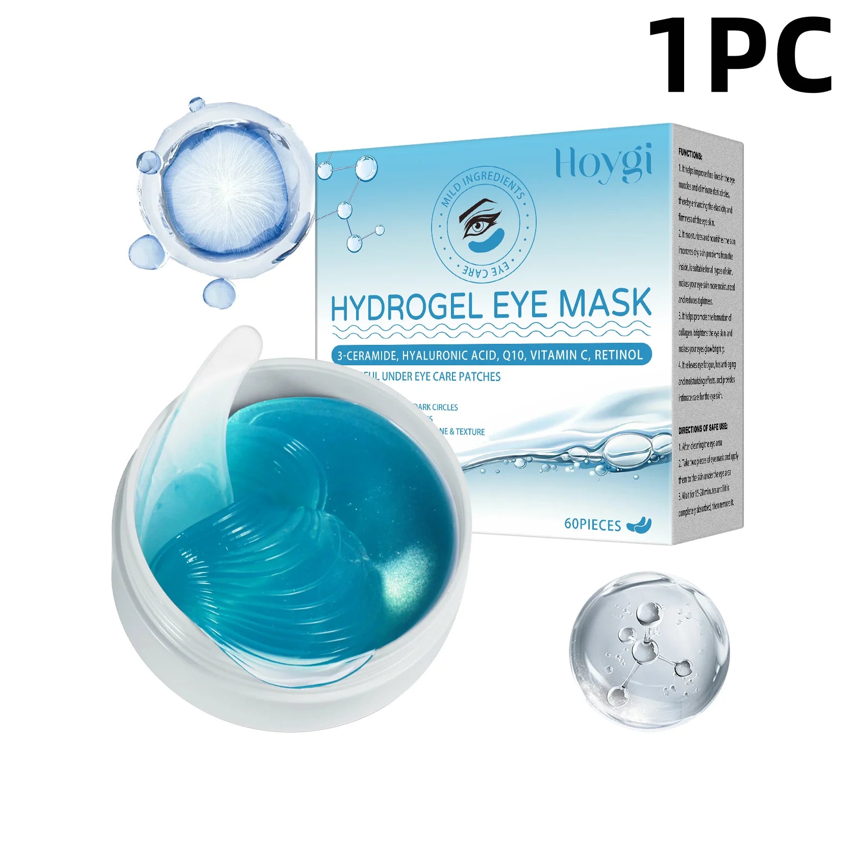 60Pairs Retinol Moisturizing Eye Mask