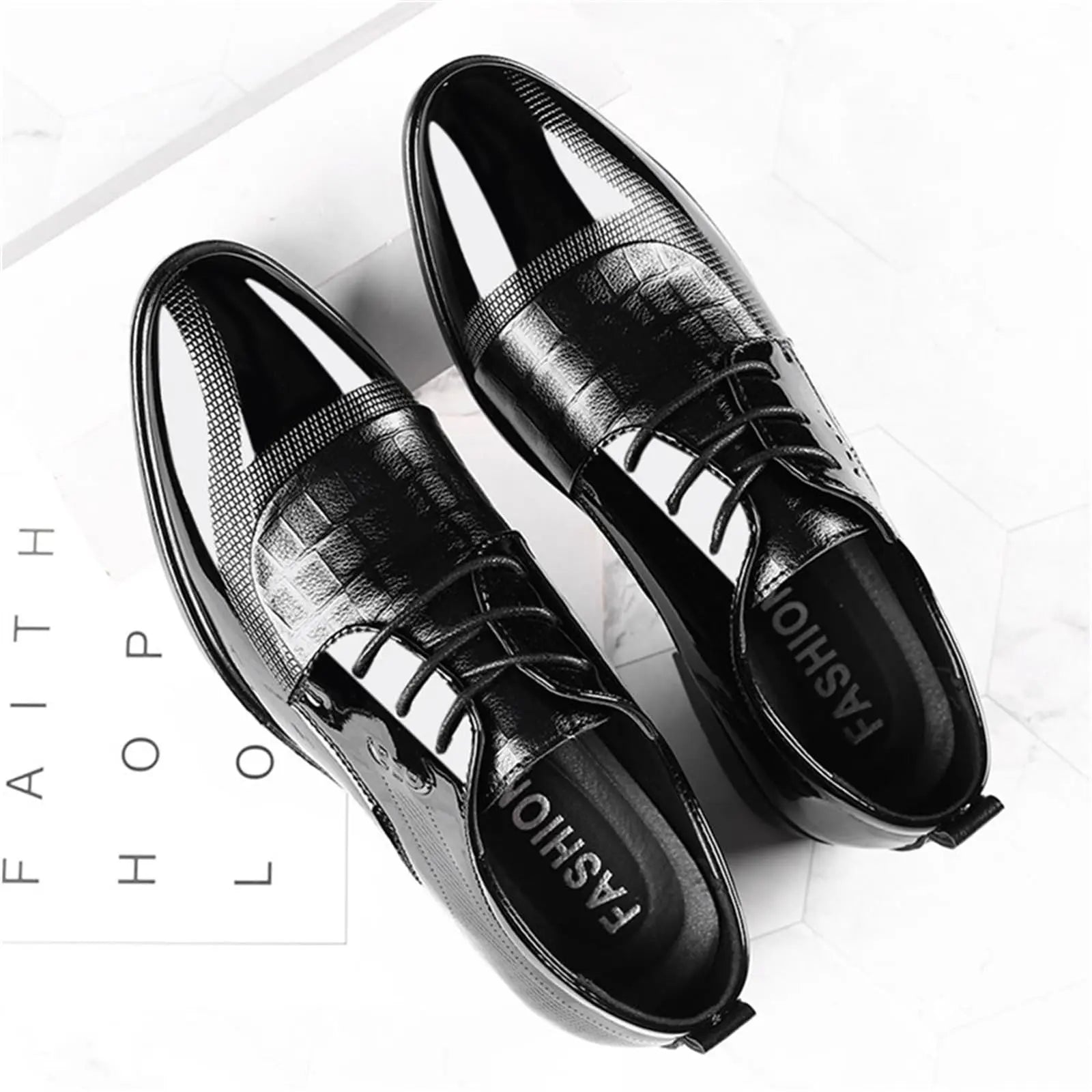 Men's Patent Leather Formal Oxford Shoes