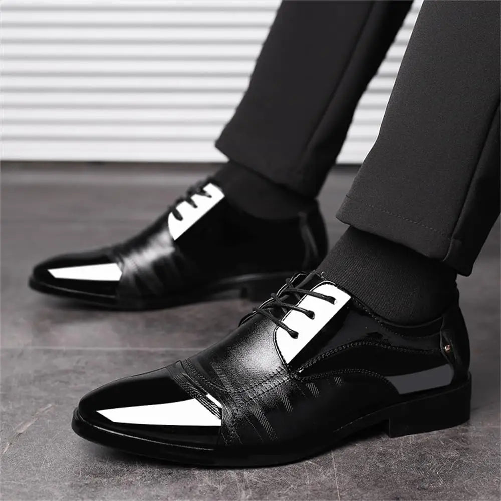 Men’s Patent Leather Business Oxfords