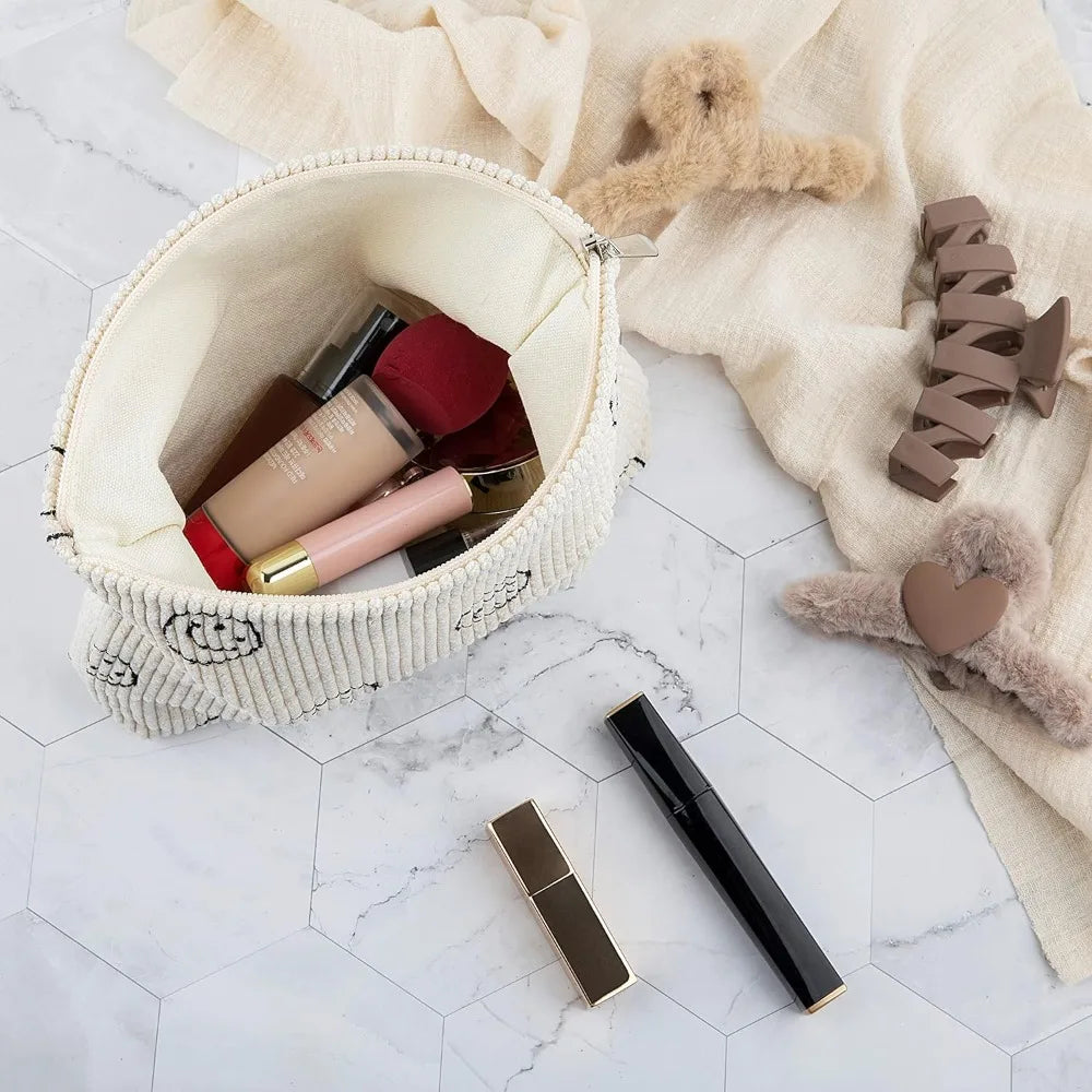 GUTGNK Corduroy Makeup & Pencil Bag