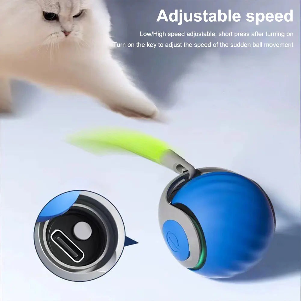 Smart Moving Cat Toy Ball Rechargeable