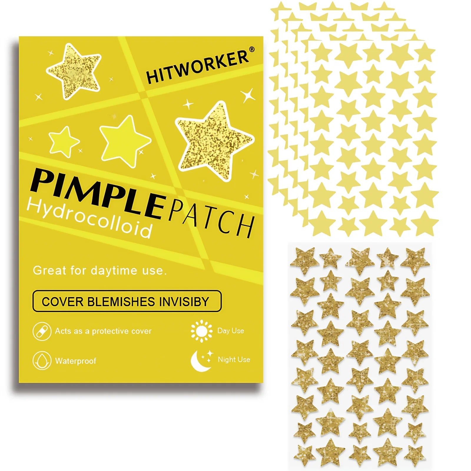 240pcs Star Yellow Acne Patch Set