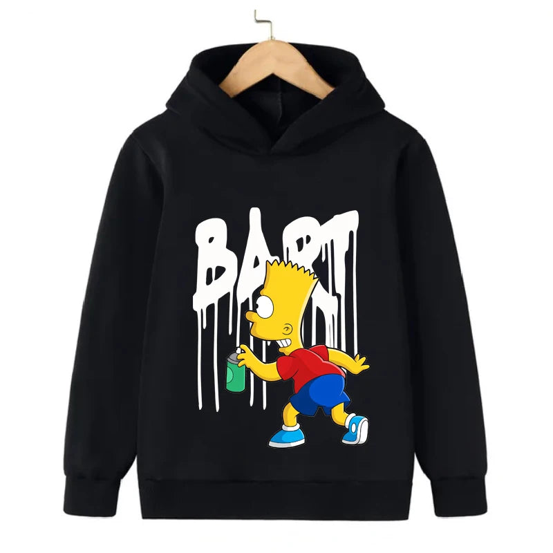 Simpsons Cartoon Kids Hoodie Kawaii