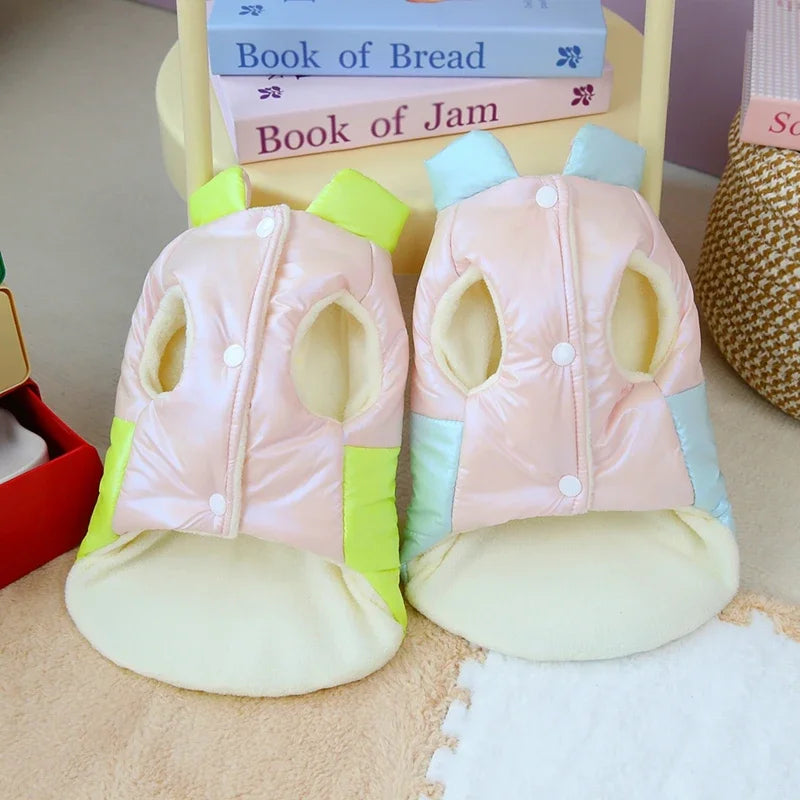 Winter Pet Jacket with Leash Ring