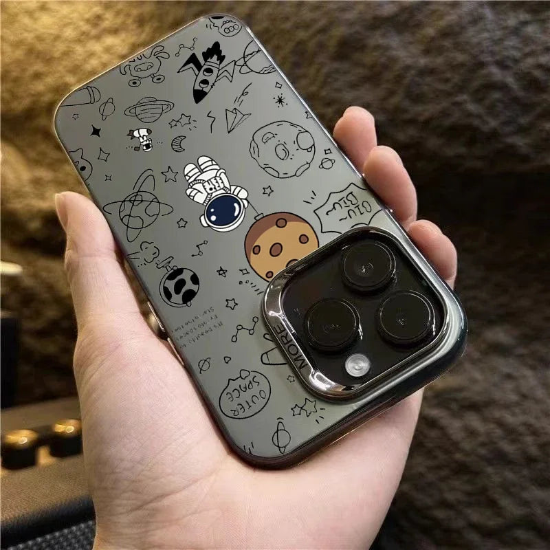 Astronaut Cartoon TPU Case for iPhone