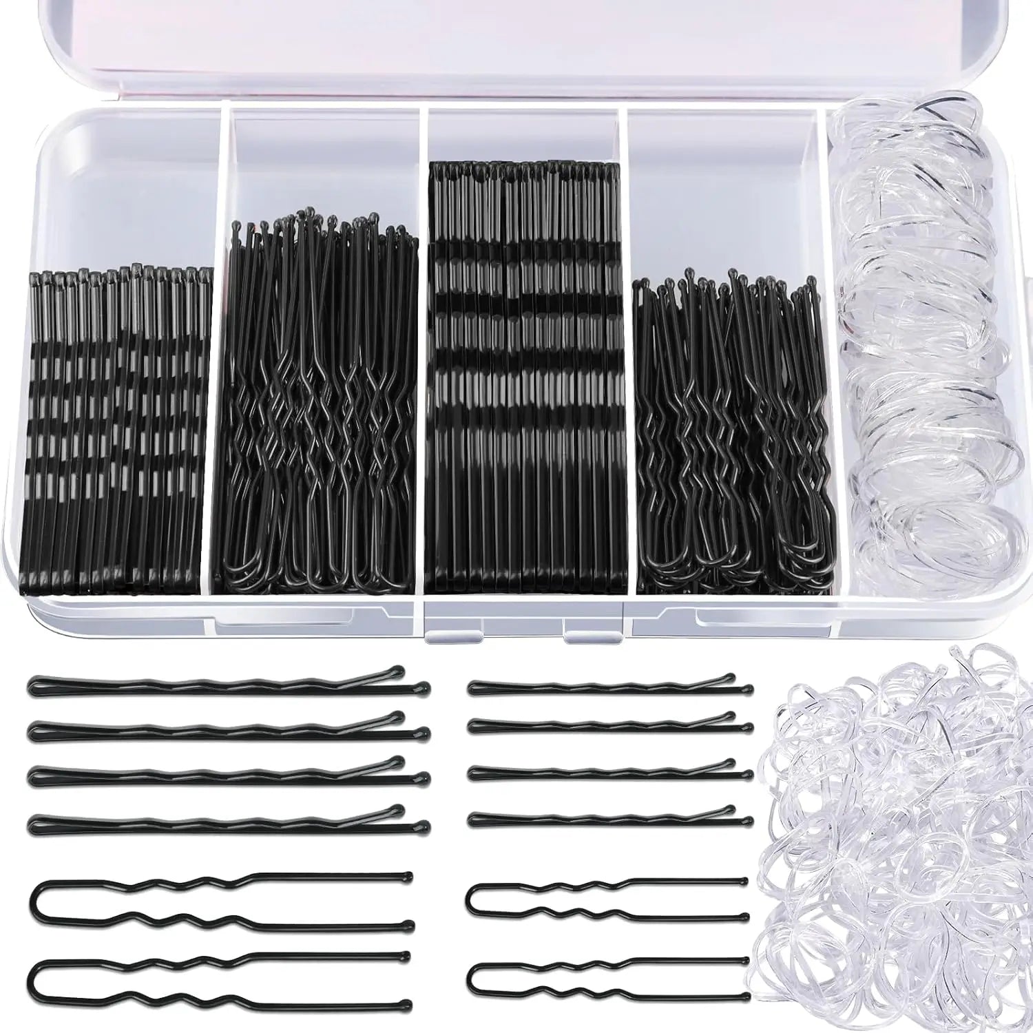300 Pcs Hair Clip & Bobby Pin Set