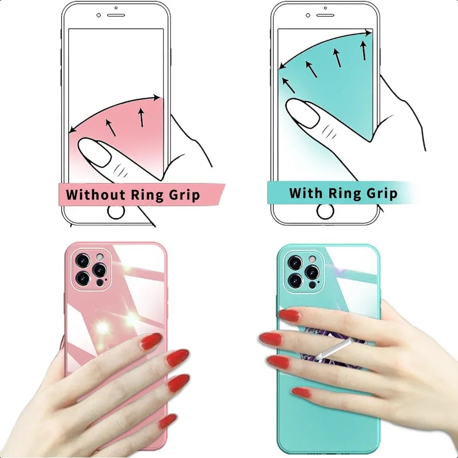 Purple Marble Ring Phone Holder Stand