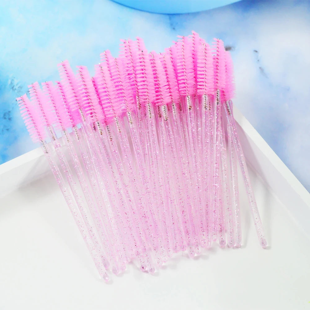 50pcs Disposable Eyelash Brush Set